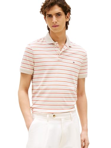 Image of Tommy Hilfiger Mens Short Sleeve Casual Polo Shirts in Regular Fit with Liquid Cotton