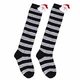 Generisch Kindersocken für Winter, Weihnachtsmann-Figur-Socken, Lange Strümpfe, europäische Puppen-Deko-Socken für Mädchen, 7–12 Jahre alt (C, 7-12 Years)