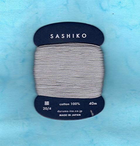 Hilo de Bordado Daruma Sashiko 40m Gris miniatura 1