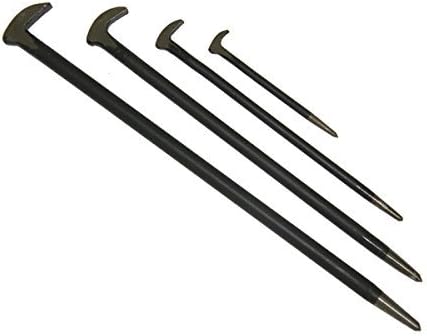 Shop-Tek 4-Piece Rolling Head Pry Bar Set (6, 12, 16 & 20), PBH-4, Sold by Ucostore Only