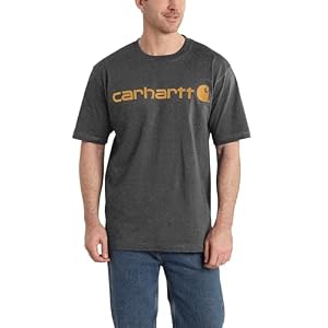 Carhartt Men’s Big Signature Logo Short Sleeve T-Shirt