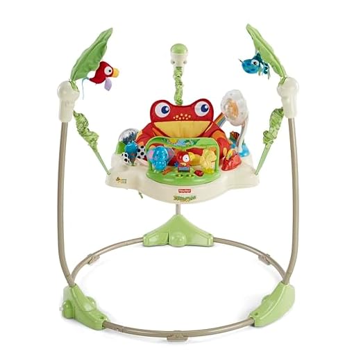Fisher-Price Saltador Animalito de la Selva con luces y sonidos para bebé +1 año (Mattel K7198), Exclusivo en Amazon