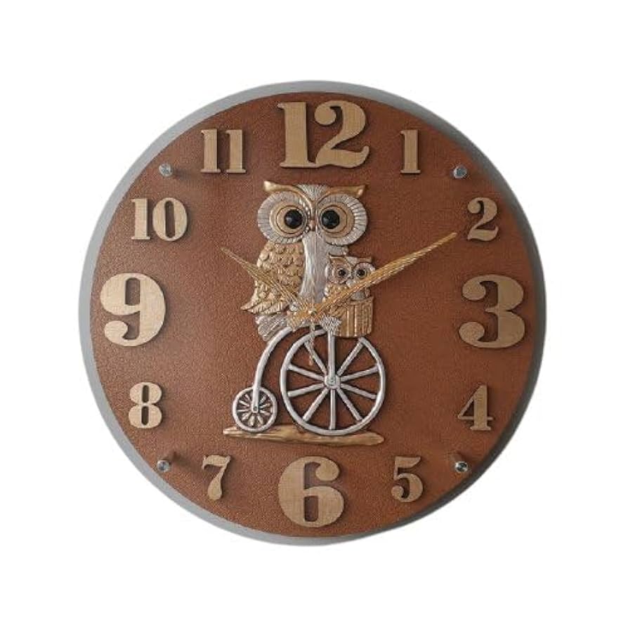 電波掛時計 自転車に乗るフクロウ 壁掛け時計 おしゃれ 掛時計 北欧 時計 Amazon.co.jp: 電波掛時計 自転車に乗るフクロウ 壁掛け時計