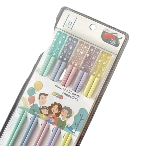 ������������ �ϔM�� �l�p �ƒ�p�H�� �����K���e�B�i�� �ƒ�p�i Macaron cherry blossom chopsticks (5-pair set)