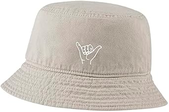 Mens Bucket Hat Hand Loose Embroidered Fisherman Hat