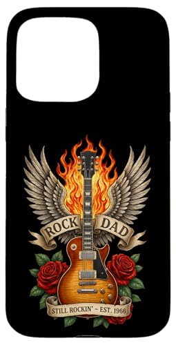 Rock Dad Still Rockin Est 1966 �M�^�[ �a���� 60�� �X�}�z�P�[�X iPhone 15 Pro Max �p