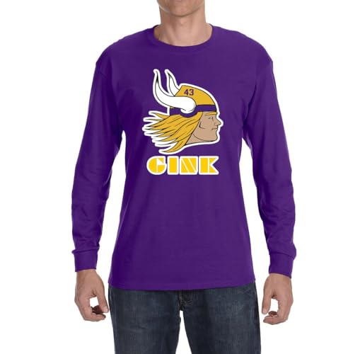 Long Sleeve Purple Minnesota Andrew Van Ginkel Logo T-Shirt