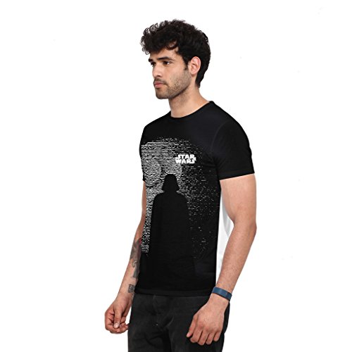 Image of Star Wars Mens Polyester Printed Round Neck Short Sleeves Tshirt - Black (STWR0061)