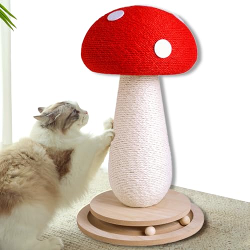 Rascador para gatos forma de seta natural con base estable 21 in