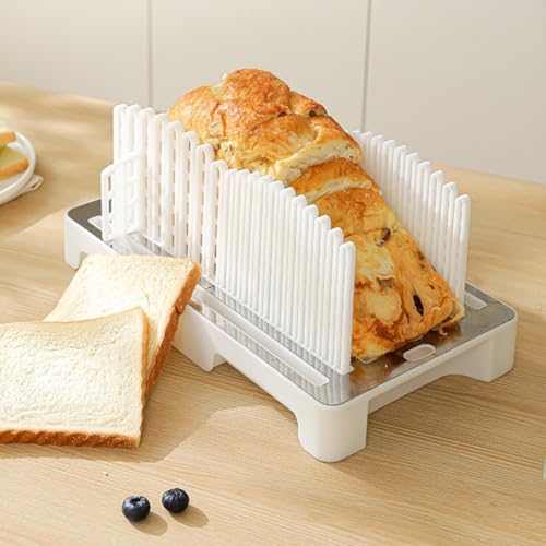 Guide de tranchage réglable pour pain grillé, trancheuse à pain, trancheuse à pain réglable, pour pain, gâteaux, pâtisseries de cuisine