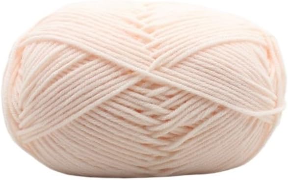 5 Rolls 50g 4-Ply Cotton Yarn for Crocheting Hand Knitting Polyester Blend(7)
