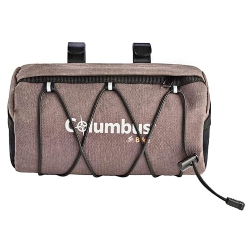 Sacoche DIKAR S.COOP DRY marron, élégance et cuir imperméable à vélo