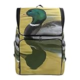 FANTAZIO Rucksack mit Badeente für Laptop, Outdoor, Reisen, Wandern, Camping, Freizeit-Rucksack, groß
