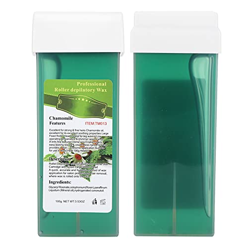 Roll On Wax,100G Professional Roller Depilatory Wax Home Hair Removal Large Area Body Hair Removal W