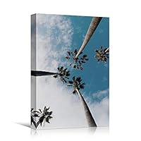 Canvas Wall Art Tree Against Sky Living Room Multicolor Nature Photography Relax/Calm Trees Tropical - 12x18 inches