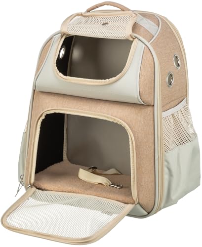 TRIXIE Hunde-Rucksack Willow - Hunderucksack bis 7kg - Rucksack für Hunde, integrierte Kurzleine und gepolsterte Rückenpartie für hohen 28831