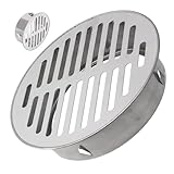Installation facile par simple emboîtement : Ce couvercle de siphon de sol amovible s'installe facilement par simple emboîtement et est compatible avec la plupart des siphons de sol ronds. Il suffit de le clipser sur le siphon pour une utilisation rapide sur les balcons et dans les salles de bain