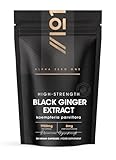Black Ginger Extract 1950mg – High Strength 4% Dimethoxyflavone (6mg) - 90 Vegan Capsules (3 Month Supply) - Resealable and Recyclable Pouch – by Alpha01