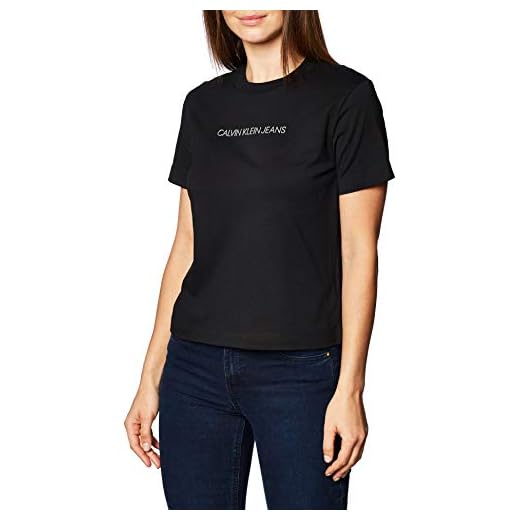Calvin Klein Jeans Dam krympt Inst Modern Ss T-shirt