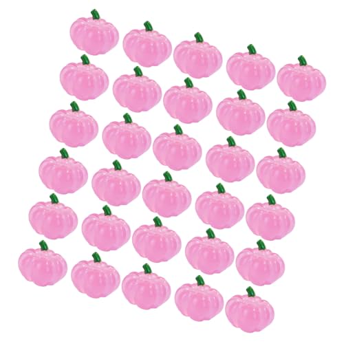 Xanorrg Statue De Citrouilles Artificielles Miniatures 30 Pièces Citrouilles en Résine Citrouille en Résine Décors Paysage Microscopiques Accessoires Jardin Féeriques