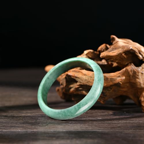 2.4'' Natural Jade Bracelet for Women Jade Bangle Bracelets with Box Good Luck Bangle Wedding Mother's Day Gift4