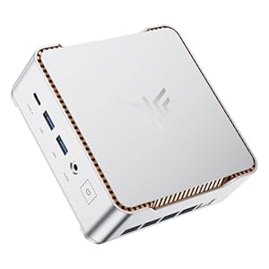 NiPoGi Pinova P2 Mini PC W-11 Pro, АMD Ryzen 4300U(bis zu 3,70 GHz), 16 GB DDR4 512 GB M.2 SSD Mini Desktop Computer, HDMI 2.0, DP, Typ-C, 4K Triple Display Micro-PC mit VESA für Schule/Büro/Heim.