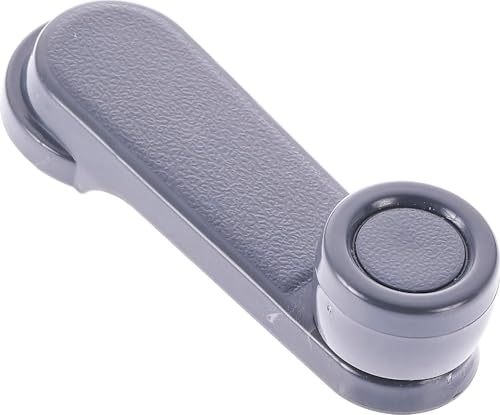 Image of Window Crank Handle, Left and Right, Front or Rear, Textured Gray, Pack of 2 for 1985-2004 Nissan Frontier Xterra Pickup Pathfinder D21 Sentra 240sx 720 8076001G21, 807600M000, 8076051S00