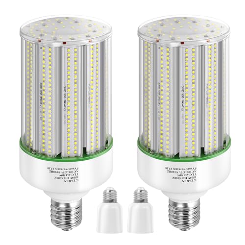 GTAREN 150W LED Corn Cob Light Bulb 2Pack Equivalent 600W Metal Halide HPS HID CFL 5000K Daylight E39 Mogul Base LED Retrofit Bulb for Commercial Industrial Lighting Gyms Workshop Bay Light Fixture
