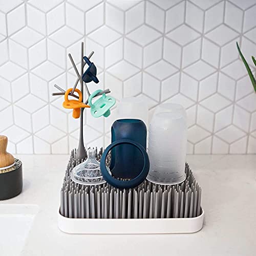 Image of Boon Grass Countertop Baby Bottle Drying Rack, Gray