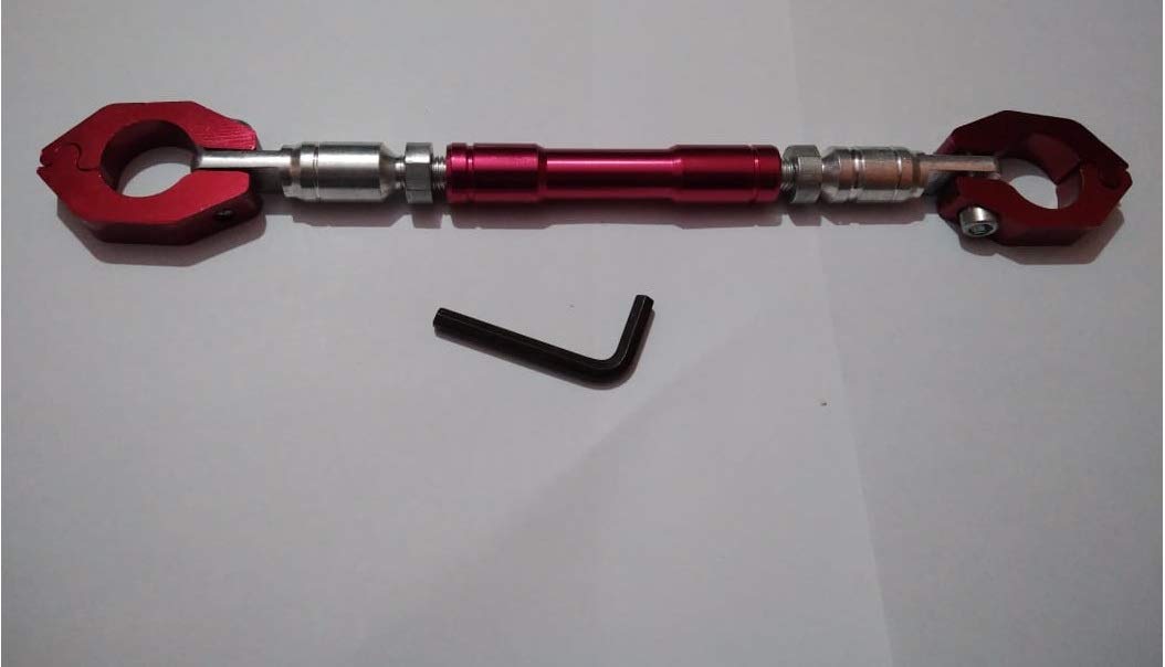 Adjustable Motorcycle Handle Cross Bar (Red) for Royal Enfield Standard 350 Twin Spark-image-19