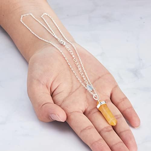 Philip Jones Yellow Quartz Gemstone Necklace