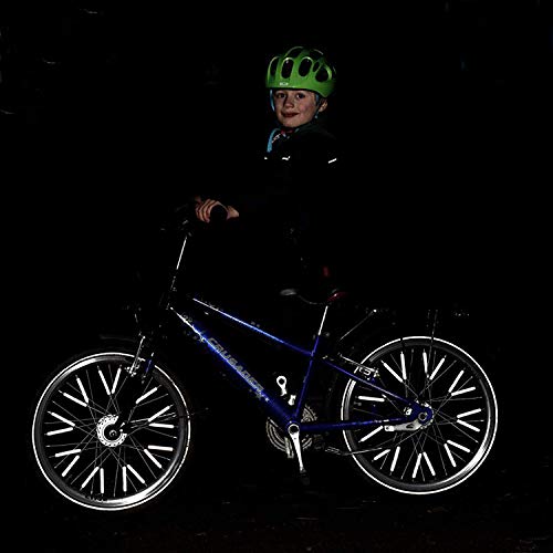 image for NRC&XRC Silver Bike Spoke Reflector Pack of 36 Reflectors Spokes for M