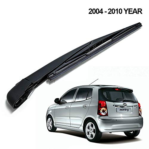Arm Rear Wiper, AUTVAN Rear Windsheild Back Wiper Arm and Blade Set For Kia Picanto 2004-2010 New OE: 98830 07001