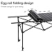 curfair Aluminum Camping Table Adjustable Height from 50-80cm, Roll Up Picnic Table with Carrying Bag, Portable Folding Outdoor Portable Dining Table for Beach Hiking Fishing BBQ 47(L) x22(W)