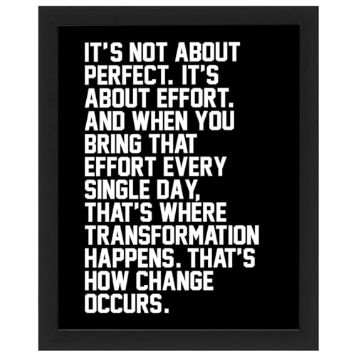 Motivational Wall Art 8x10 – Effort Quote Inspirational Poster for