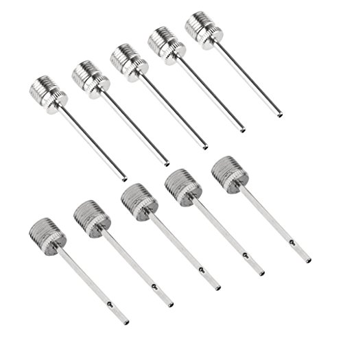 Homyl 10 peças esporte esferas bomba de ar inflável adaptador de válvula de válvula de futebol Pins