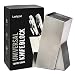 Knife Block Stainless Steel Without Knives - Modern Design Universal Knife Holder Kitchen -  Easy Clean Slotless Safe Knives - Space Saver Storage Knife Organizer