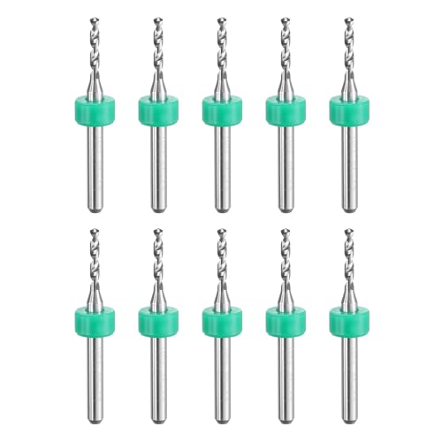 QUARKZMAN Micro-Bohrer 1,85 mm Wolframkarbid-Drehwerkzeug Schmuck CNC-Gravur Leiterplatte Mikro-Bohrer 1/8 Zoll Schaft 10 Stück