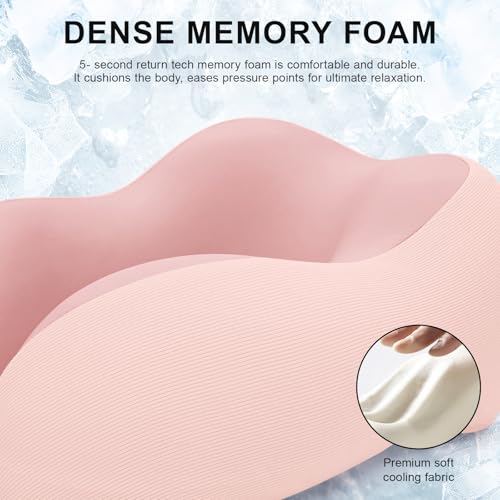 urnexttour Travel Pillow for Airplane Memory Foam Neck Pillow, Soft & Support Travel Pillow for Travelling, Sleeping Rest, Car, Train and Home Use (1/2/3 Pack) - Image 6