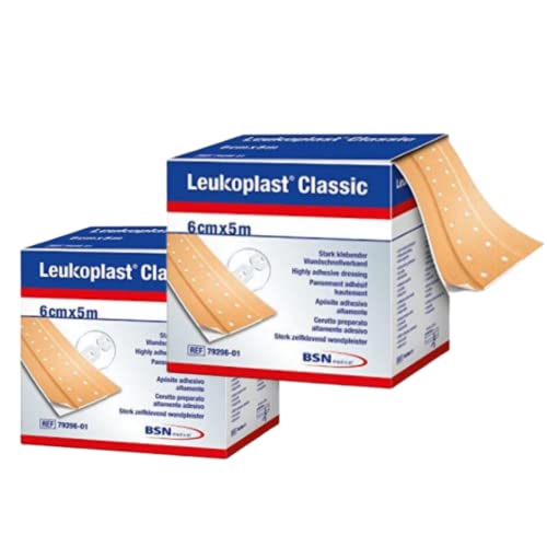 Leukoplast Classic Pflaster Meterware 5 m x 6 cm im 2er Set