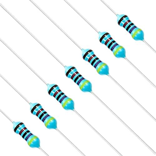Chanzon 100pcs 47K Ω ohm Resistor 1/4W (0.25W) Metal Film Fixed Resistor 0.01 ±1% Tolerance 47KR MF Through Hole Resistors Current Limiting Rohs Certificated