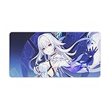 原神 スカーク ゲーミングマウスパッド サイズ 非スリップ加工 キャラクターイラスト印刷 縫い目ロック仕様