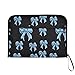 ALAZA Blue Bow Tie Black 13 Pocket Expanding File Folder with Labels, Accordion File Folder File Organizer Letter A4 Paper for Office School Student
