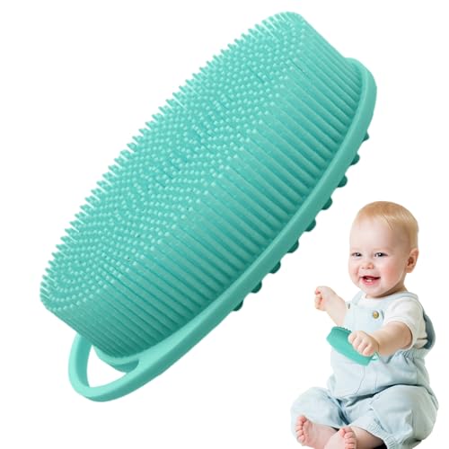 Brosse de bain en silicone - épurateur de carrosserie polyvalent polyvalent, brosses à broussailles douces portables | Outil de nettoyage de douche à poils doux, léger brossage de bain exfoliant pour