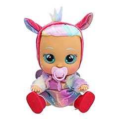 Cry Babies Dressy Fantasy Hannah, Bambola Interattiva che Piange Lacrime Vere con Capelli da Acconciare, Vestiti da Indossare e Accessori, Gioco per Bambini e Bambine +1 Anno
