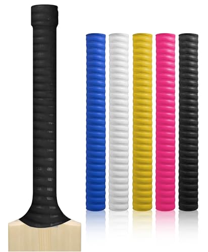 22YardsPro 5x Coil Style Rubber Material Cricket Bat Grip Non Slip UK