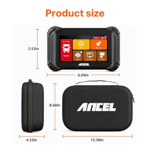 Image of ANCEL EVA Hard Protective Case for V5 HD PRO Heavy Truck Scanner, Diesel Diagnostic Tool Storage Case Bag, Waterproof Shockproof Storage Bag with Durable Zipper, Travel Ready