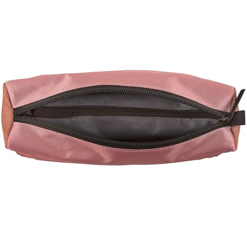 Five Star Pencil Pouch, Pen Case, 9-Pocket Zipper Pouch, Storage Organizer for School Supplies Earbuds Chargers Cables Makeup, Pink/Terracotta (500213F-ECM) image 6