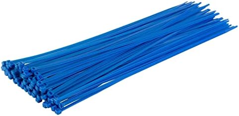 Gocableties White Cable Ties, 300mm x 3.6mm, Pack of 100, 12" Premium Nylon Zip Ties Clear/Natural, Multi-Purpose Plastic Tie Wraps, Secure Self-Locking Mechanism, for Home, Garden, Office and DIY