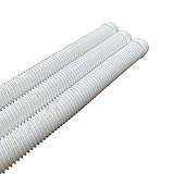 DPM Heavy-Duty Pro Swimming Pool Cleaner Hose 4 Ft Made in USA Swimming Pool Vacuum Cleaner Sectional Hose Universal Compatible Navigator Baracuda G3 Kreepy Krauly Rebel Aquanaut (3, White) -  Discount Pool Mart